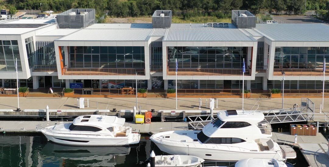 Sydney Superyacht Marina with the raw look of Barestone