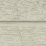 Close-up of a beige textured surface with horizontal lines, resembling vinyl siding. The texture shows grain patterns, adding depth and a natural wood-like appearance to the surface.