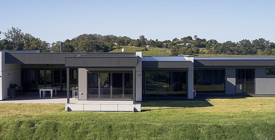 Stud farm home enhanced with Barestone and Edge
